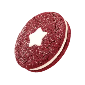 Holiday Red Velvet Sandwich Cookie
