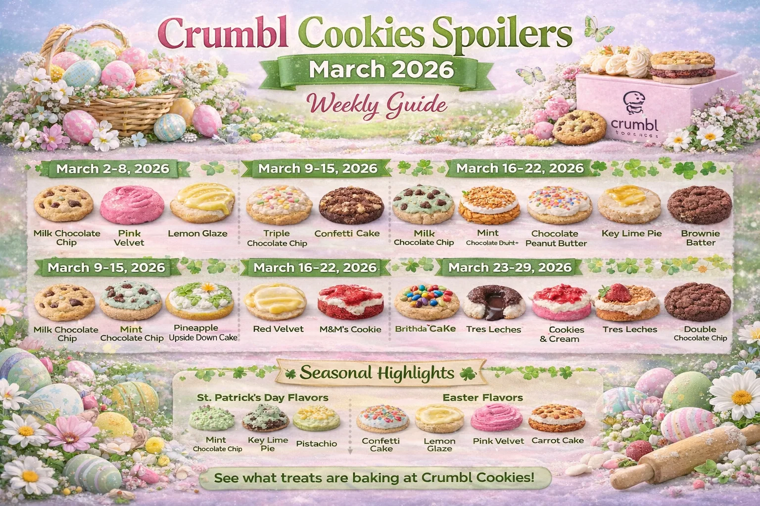 Crumble Cookie Spoilers March 2026