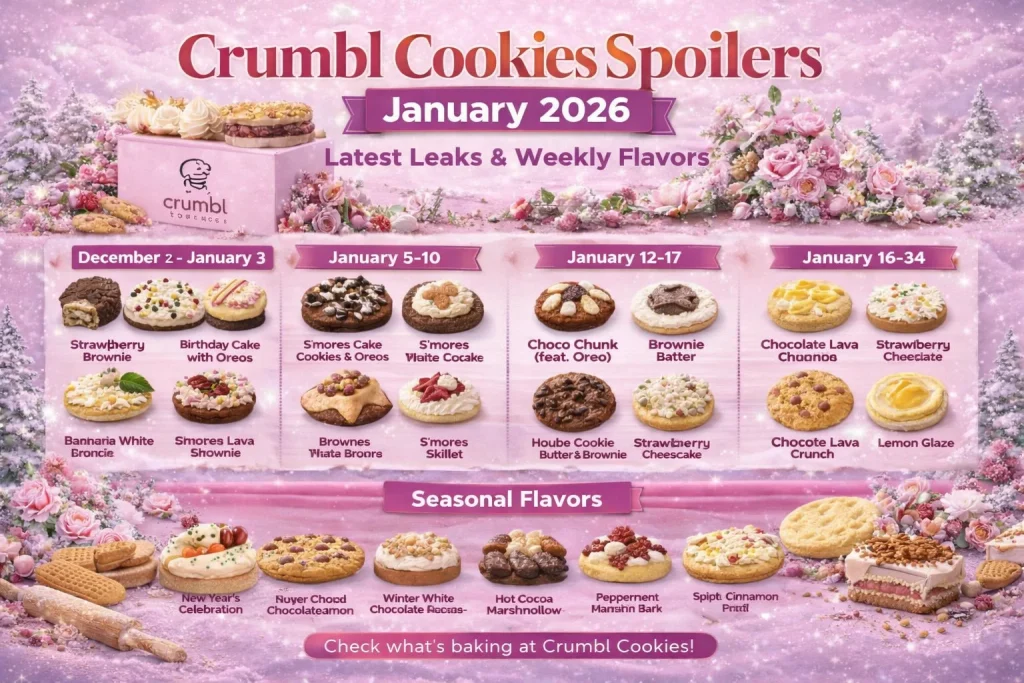 Crumble Cookie Spoilers January
